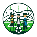 Kinder spielen Fußball